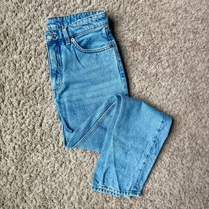 Monki Kimono High Relaxed Jeans Light Wash Size 26